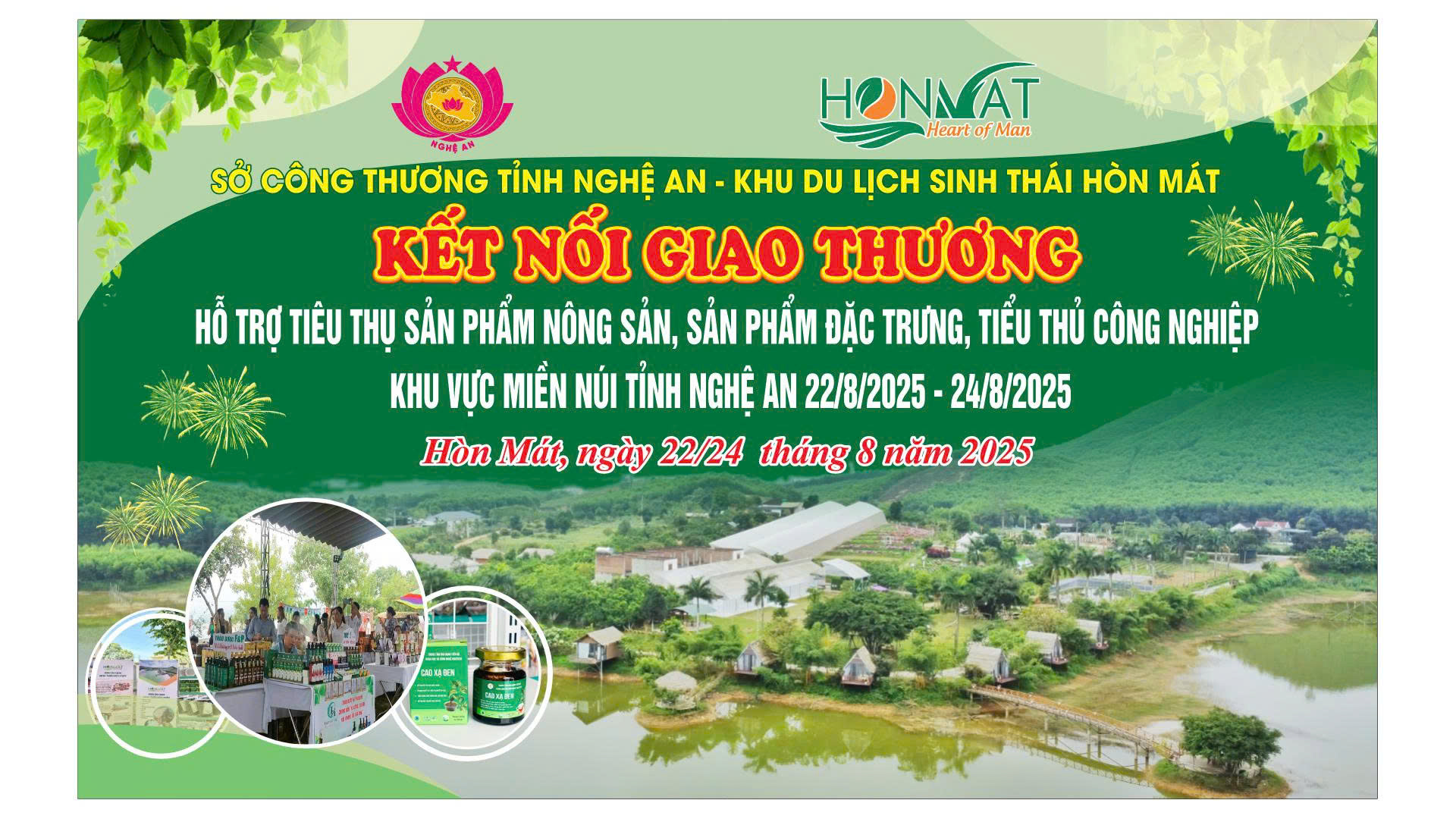 Sự Kiện “Kết Nối Giao Thương – Tự Hào Nông Sản Miền Núi Nghệ An” Tại Hòn Mát (22/8/2025 - 24/8/2025)